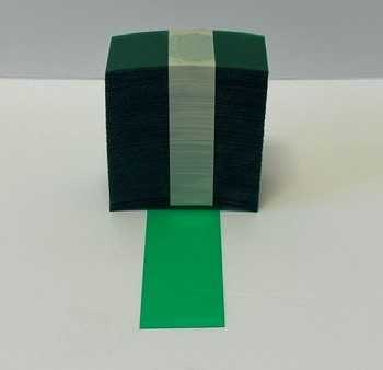 Shelf Chip, Transparnet Colors, 1.22" x .010" x 3.25"